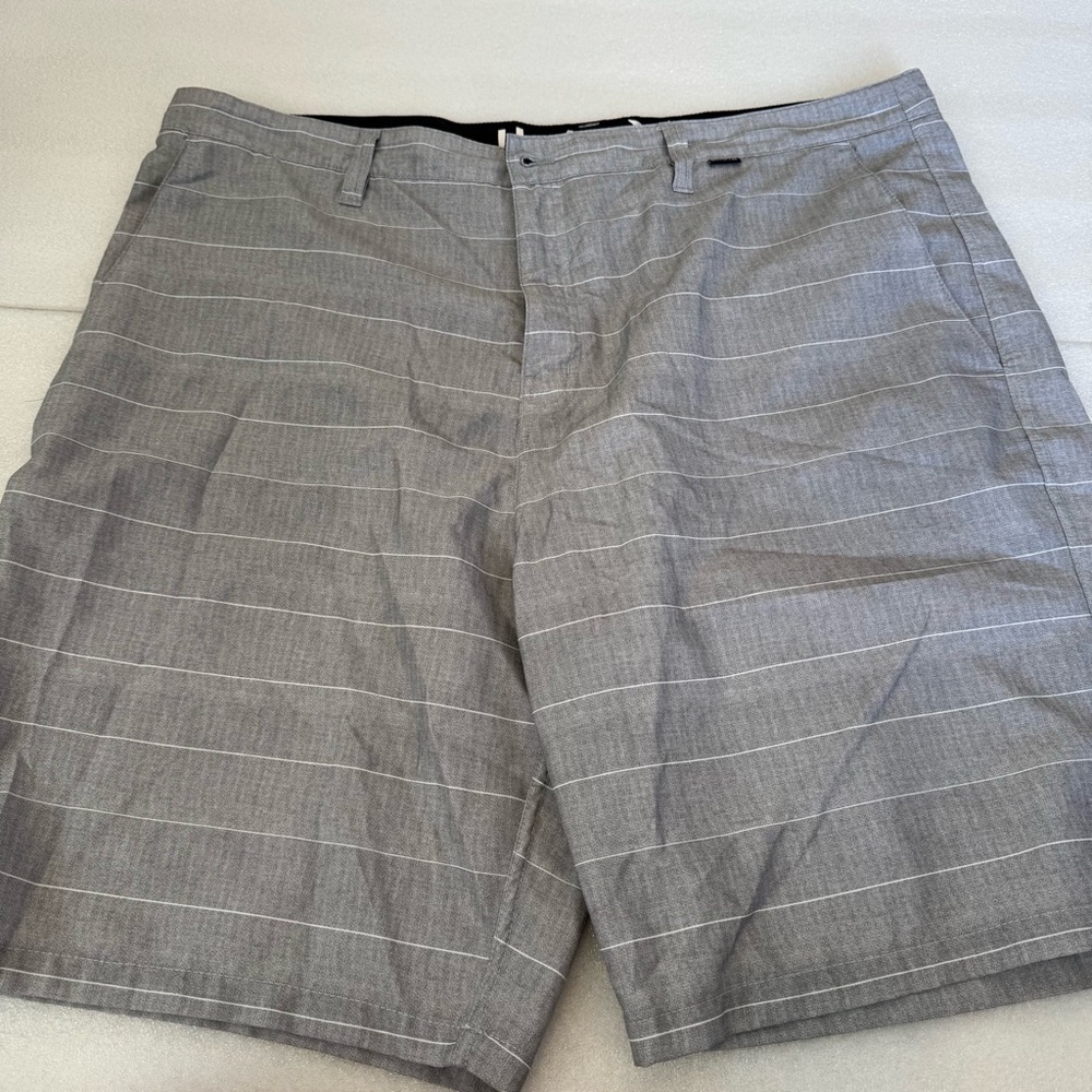 Hurley Gray Striped Men's Shorts